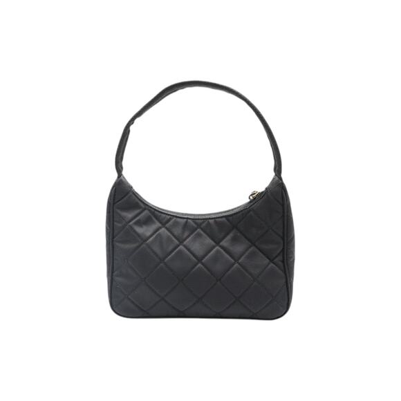 PRADA Tessuto Nylon Stitched Shoulder Bag In Black - Picture 2 of 6